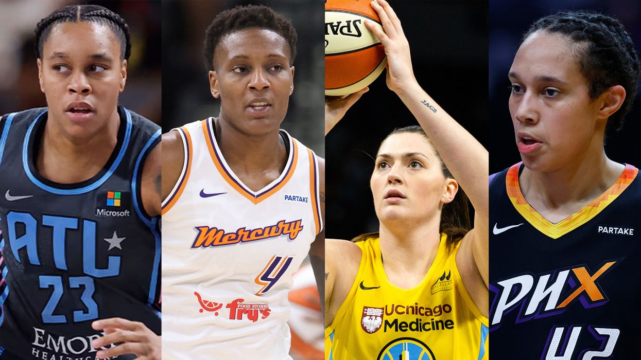 Queer WNBA players Asia AD Durr Natasha Mack Stefanie Dolson and Brittney Griner​